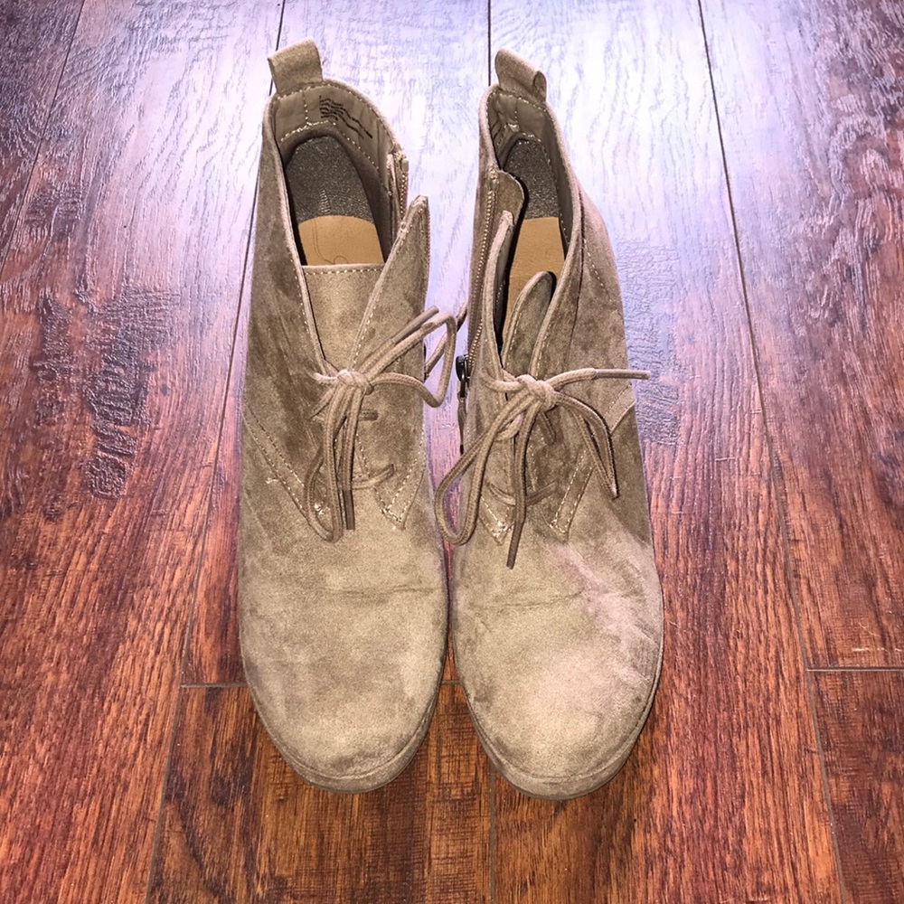 Wedge booties